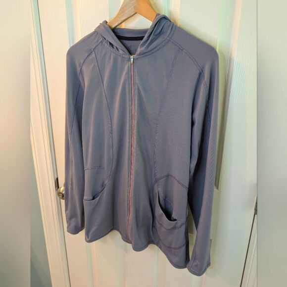 Title Nine Regulator Hooded Performance Jacket Grey Large - Picture 9 of 13